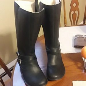 Black UGG Leather Boots